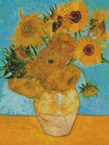 12 Sunflowers In A Vase