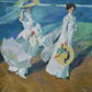 Strolling along the Seashore | Joaquin Sorolla y Bastida