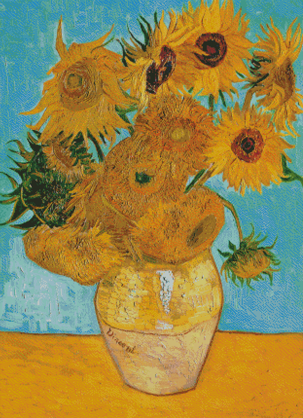 12 Sunflowers In A Vase