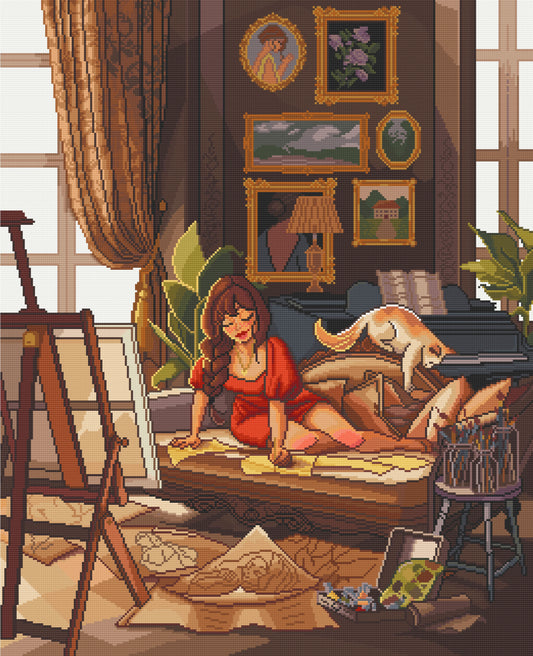 Artist In Her Habitat | Pixel Charted