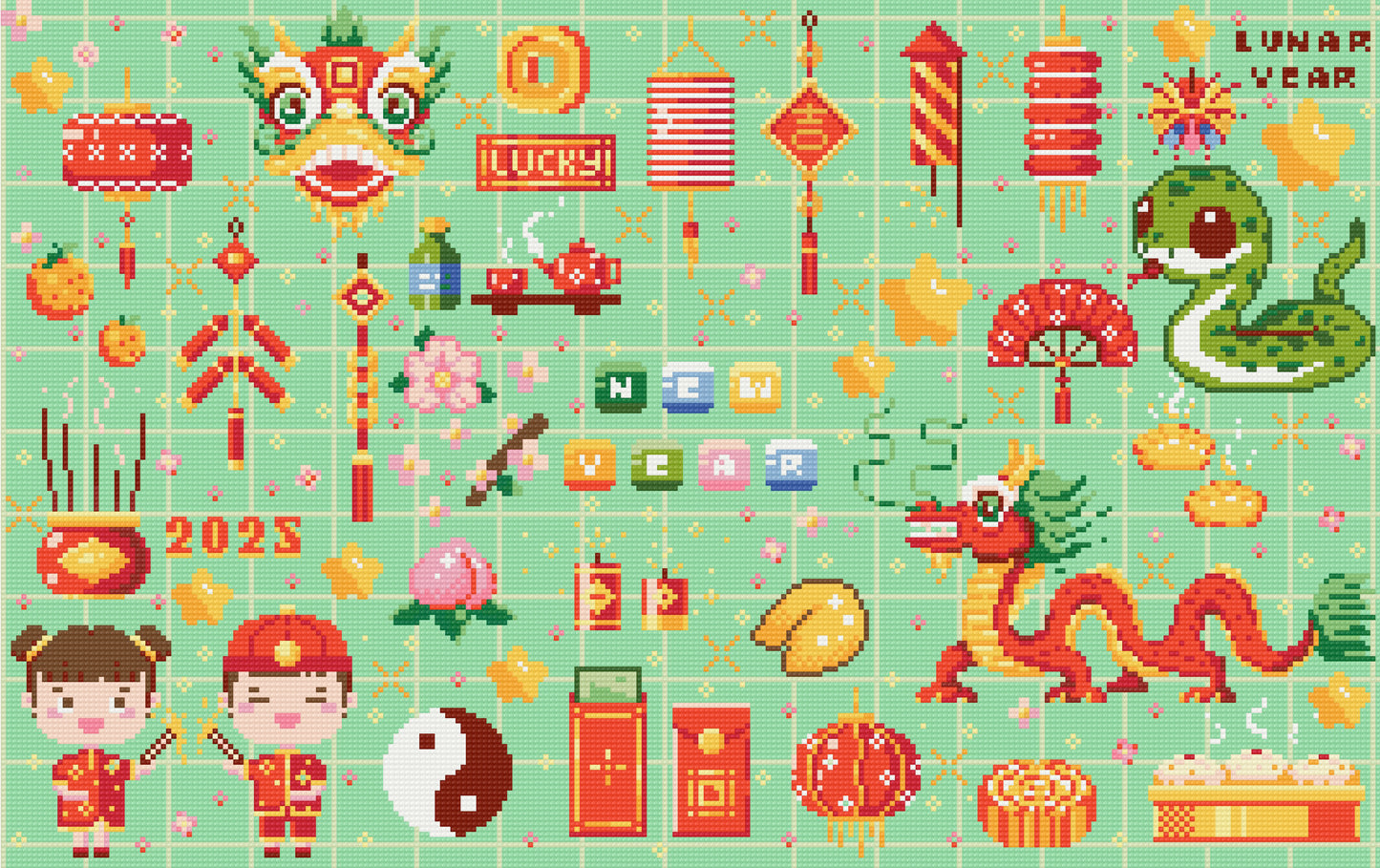 Lunar New Year | Pixel Charted