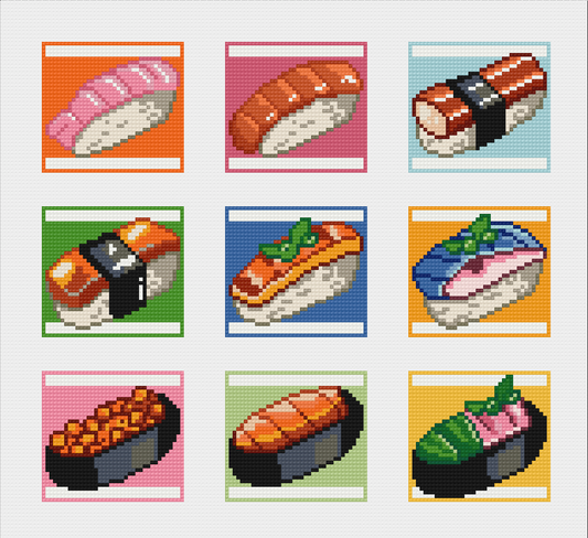 Sushi | Minis | Pixel Charted