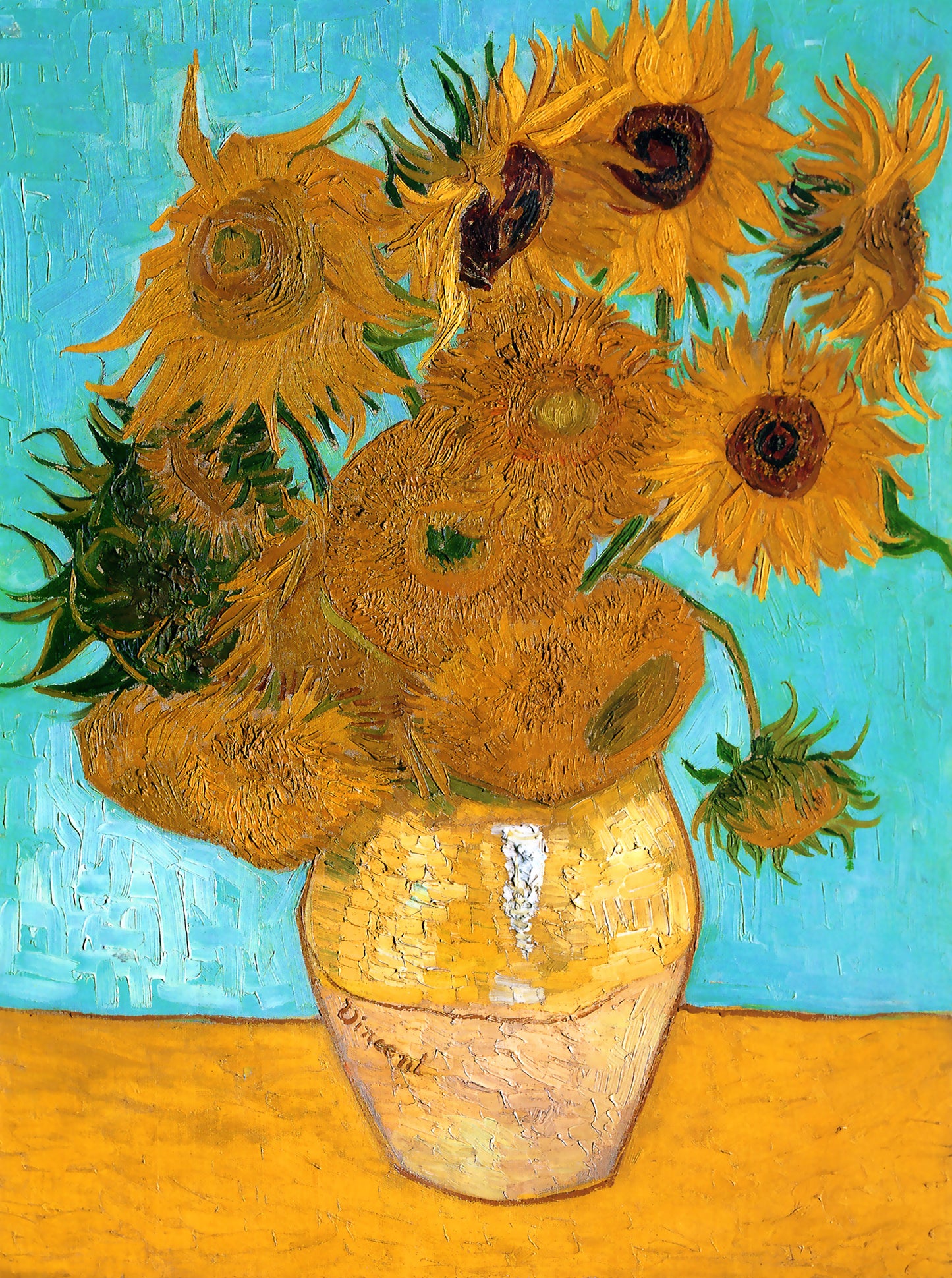 12 Sunflowers In A Vase