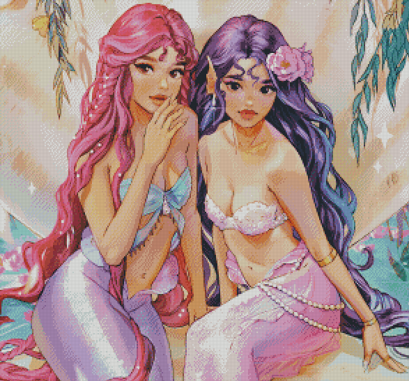 Mako Mermaids Serie Diamond Painting 