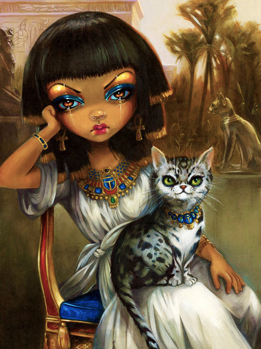 Luna Cat Artist: Marlene Musiol  JadedGemShop Diamond Painting Kit –  Jaded Gem Shop